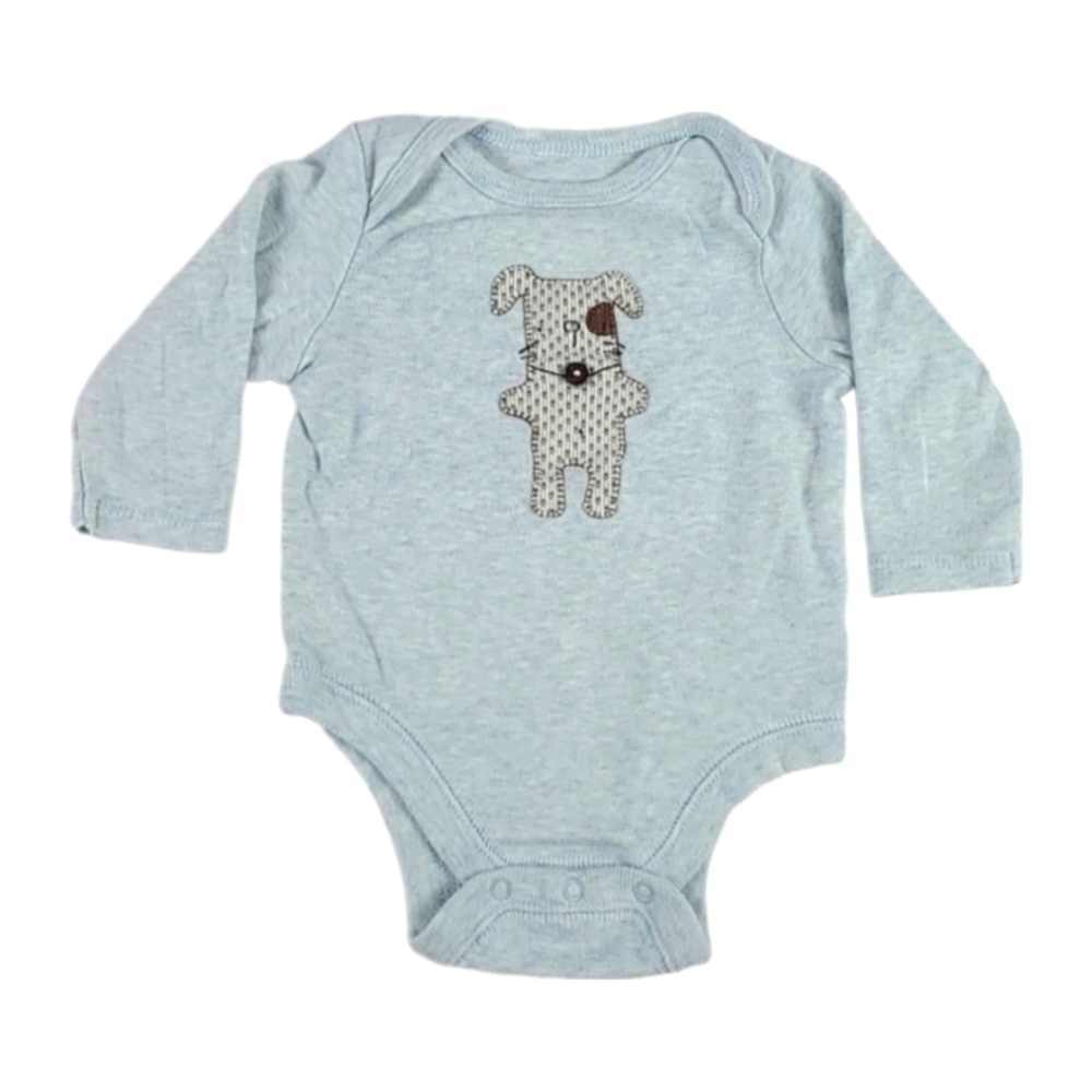 Infant Baby 0-3 Months Dog One Piece Bodysuit Longsleeve Romper Jumpsuit Newborn